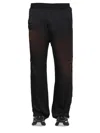 Diesel Men's Elastic Waist Pants With Side Pockets In Black