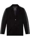 Diesel J-wire Notched-lapels Blazer In Xx Black