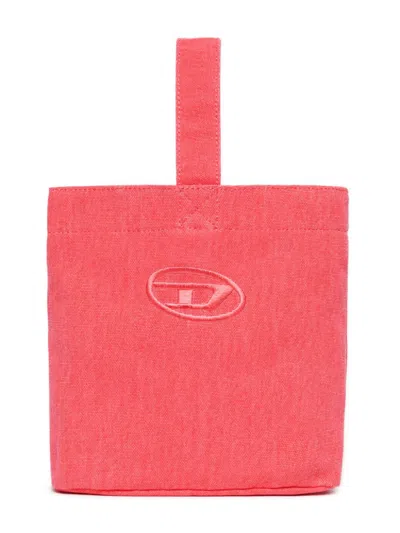 Diesel Kids' Wmattis Shoulder Bag In Strawberry Red