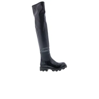 Pre-owned Diesel Wmns D-hammer Thigh High Boot 'black' | Women's Size 7.5