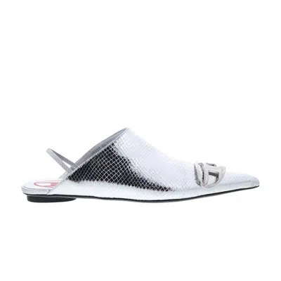 Pre-owned Diesel Wmns D-venus B Flat 'silver' | Women's Size 8.5