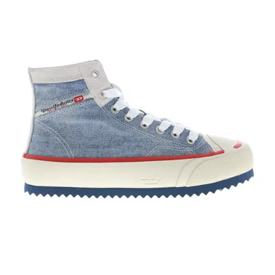 Pre-owned Diesel Wmns S-principia Mid 'light Blue Red' | Women's Size 7