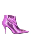 Diesel Pointed Toe Bootie In Pink