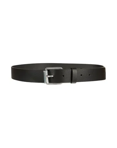 Diesel Woman Belt Black Size 30 Cow Leather
