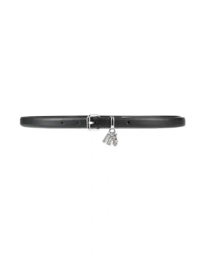 Diesel Woman Belt Black Size 38 Leather