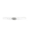 Diesel Woman Belt White Size 34 Cow Leather, Zamak