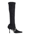 DIESEL DIESEL WOMAN BOOT BLACK SIZE 7 TEXTILE FIBERS