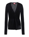 Diesel Woman Cardigan Black Size L Mohair Wool, Alpaca Wool, Nylon, Virgin Wool