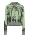 Diesel Maglione Zip Con Trama Effetto Denim