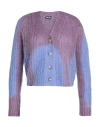 Diesel Two-tone M-illy Cardigan With 4-buttons In Purple