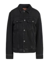 Diesel Woman Denim Outerwear Black Size L Cotton