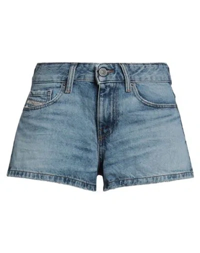 Diesel Woman Denim Shorts Blue Size 28 Cotton