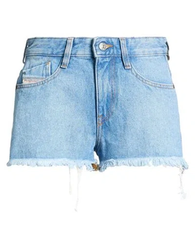 Diesel Woman Denim Shorts Blue Size 30 Cotton