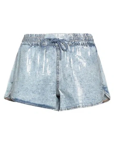 Diesel Woman Denim Shorts Blue Size L Cotton