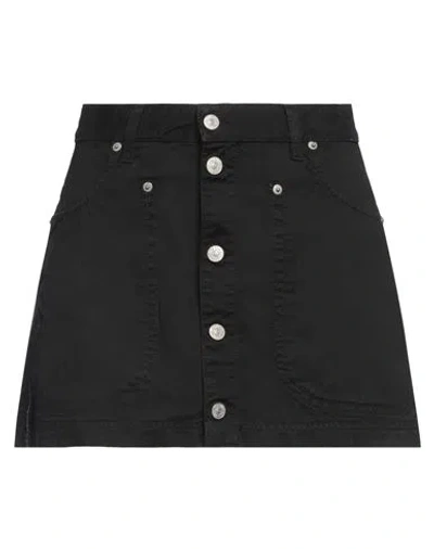 Diesel Woman Denim Skirt Black Size 30 Cotton