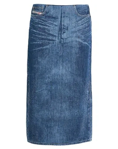 Diesel Woman Denim Skirt Blue Size 29 Cotton