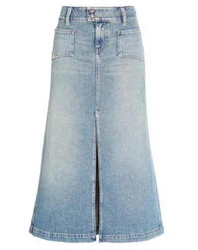 Diesel Woman Denim Skirt Blue Size 31 Cotton, Elastane