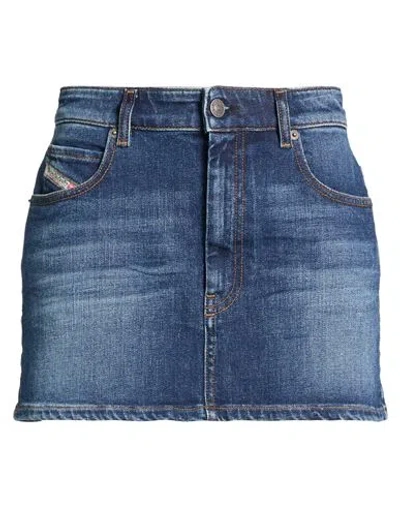 Diesel Woman Denim Skirt Blue Size 31 Cotton