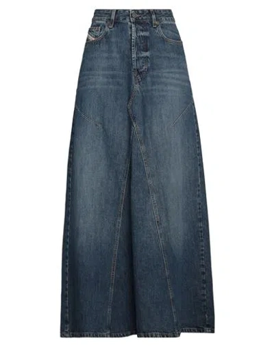 Diesel Woman Denim Skirt Blue Size 32 Cotton