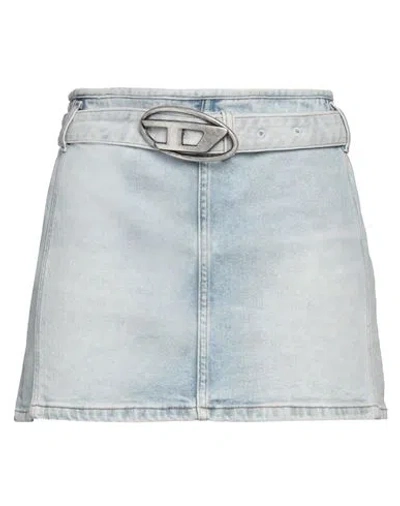 DIESEL DIESEL WOMAN DENIM SKIRT BLUE SIZE 32 COTTON