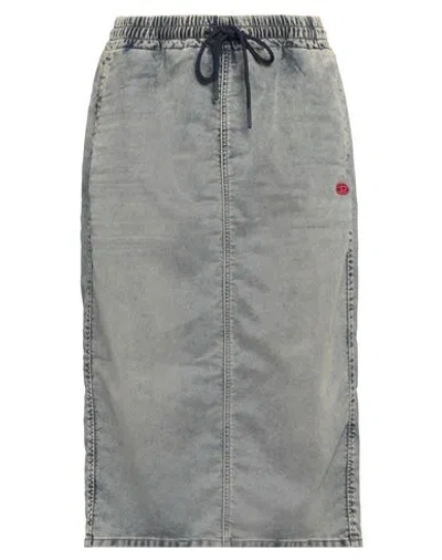Diesel Woman Denim Skirt Blue Size L Lyocell, Cotton