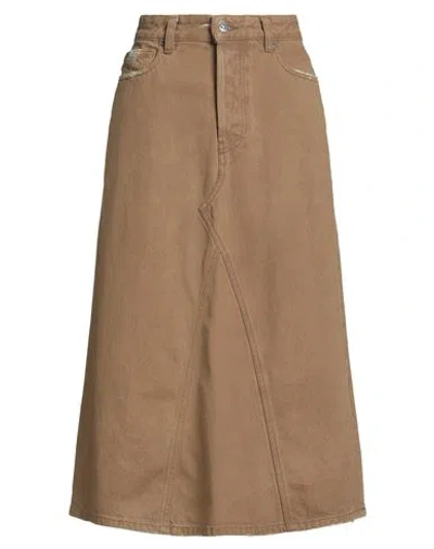 Diesel Woman Denim Skirt Brown Size 29 Cotton