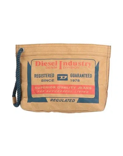 Diesel Woman Handbag Camel Size - Paper In Beige