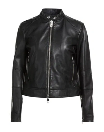 Diesel Woman Jacket Black Size L Sheepskin