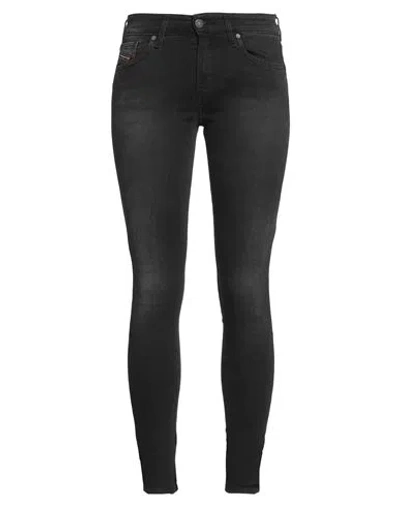 Diesel Woman Jeans Black Size 26w-32l Cotton, Polyester, Elastane