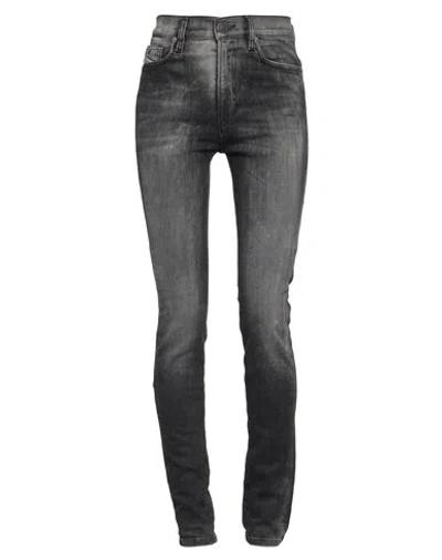 Diesel Woman Jeans Black Size 27w-30l Cotton, Polyester, Elastane