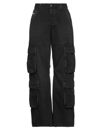 Diesel Woman Jeans Black Size 28w-32l Cotton In Multicolor