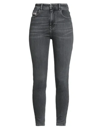 Diesel Woman Jeans Black Size 28w-32l Cotton, Elastomultiester, Elastane