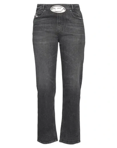 DIESEL DIESEL WOMAN JEANS BLACK SIZE 29 COTTON, ELASTANE