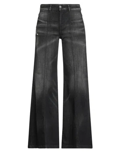 Diesel Woman Jeans Black Size 29w-30l Cotton, Elastane