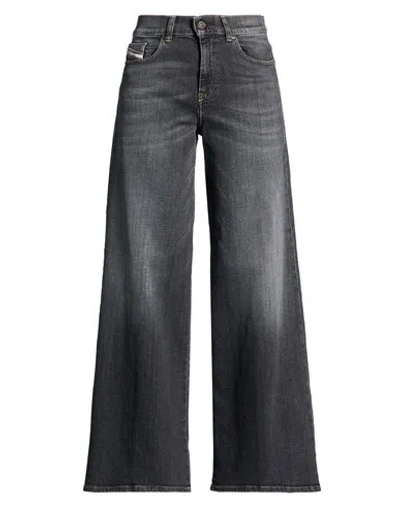 Diesel Woman Jeans Black Size 29w-30l Cotton, Elastane
