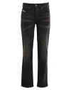Diesel Woman Jeans Black Size 30w-32l Cotton, Elastane