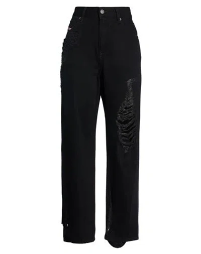 Diesel Woman Jeans Black Size 30w-30l Cotton