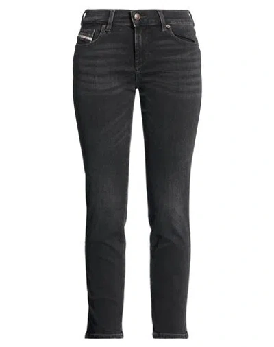 Diesel Woman Jeans Black Size 30w-30l Cotton, Elastane