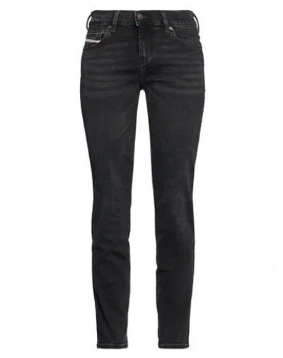 Diesel Woman Jeans Black Size 32w-32l Cotton, Elastane