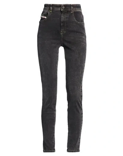 Diesel Woman Jeans Black Size 30w-32l Cotton, Elastomultiester, Elastane