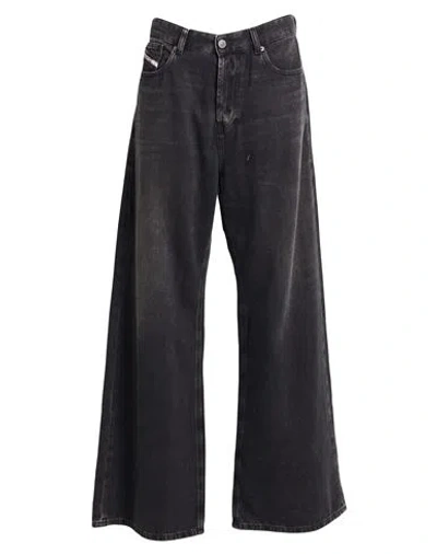 Diesel Woman Jeans Black Size 30w-32l Cotton, Linen