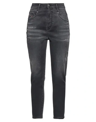 Diesel Woman Jeans Black Size 31 Lyocell, Cotton, Elastane