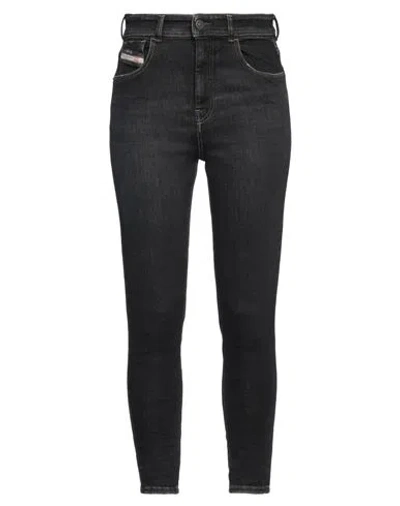 Diesel Woman Jeans Black Size 30w-30l Cotton, Elastomultiester, Elastane