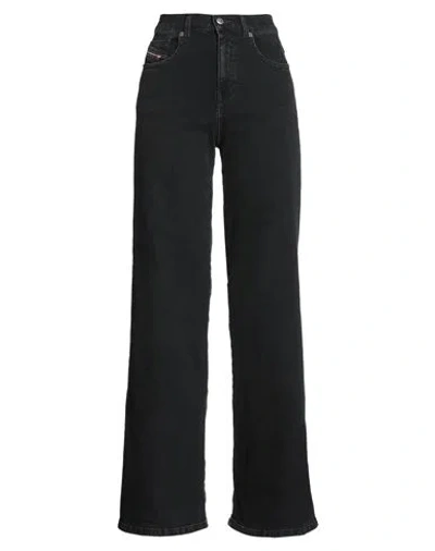 Diesel Woman Jeans Black Size 31w-32l Cotton, Elastane
