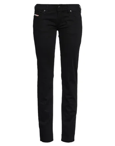 Diesel Woman Jeans Black Size 31w-32l Cotton, Elastane