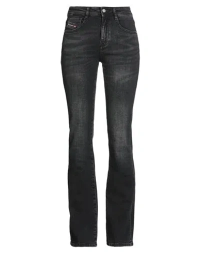 Diesel Woman Jeans Black Size 31w-32l Cotton, Elastomultiester, Elastane