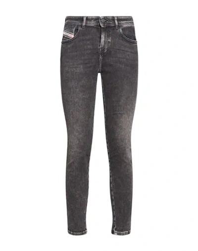 Diesel Woman Jeans Black Size 31w-30l Cotton, Elastomultiester, Elastane