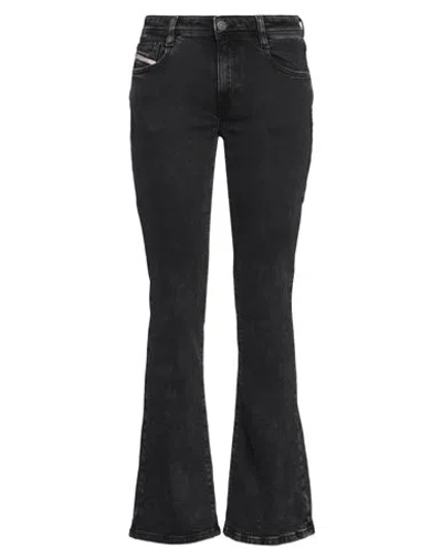 Diesel Woman Jeans Black Size 32w-32l Cotton, Polyester, Elastane