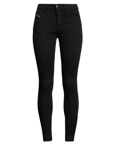 Diesel Woman Jeans Black Size 32w-34l Cotton, Polyester, Elastane