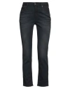 Diesel Woman Jeans Blue Size 23 Cotton, Polyester, Elastane, Cow Leather In Blue